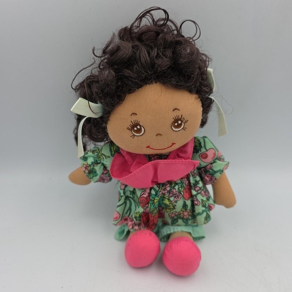 Vintage1990 Commonwealth You & Novelty 10"Girl Plush/Stuffed Doll Brown Hair&Eye